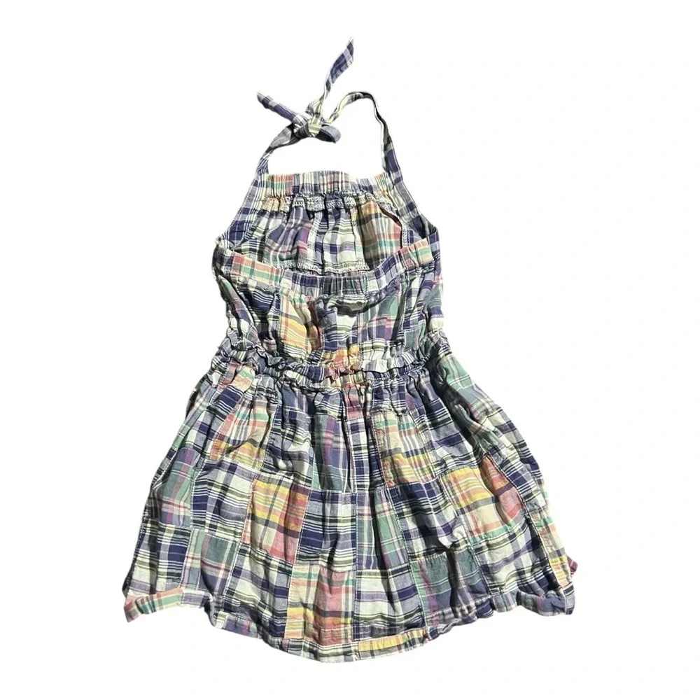 Jcrew Plaid Halter Kids Dress- size 4
